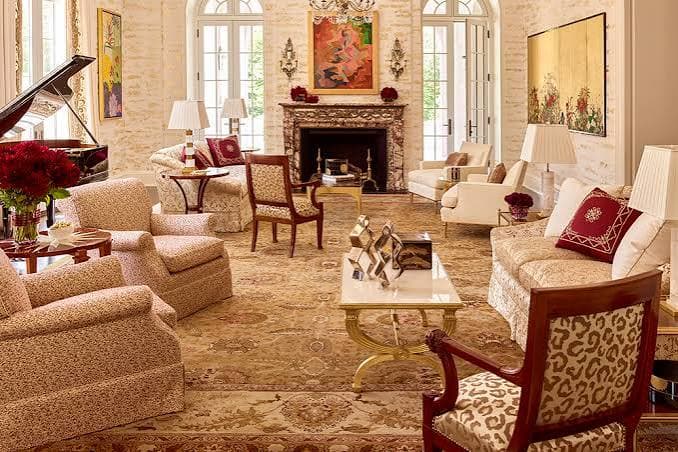 Luxury Persian Style Floral Living Room Rug
