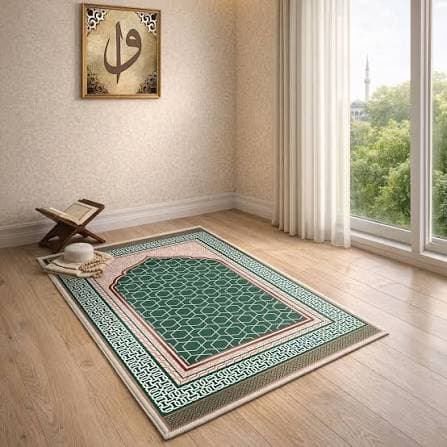 Heavy-Duty Washable Mosque Prayer Rug
